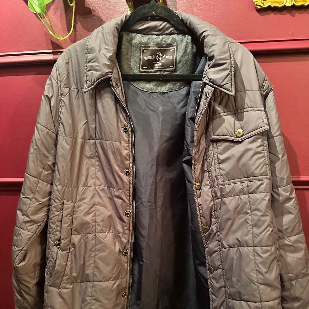 Wilder and son’s jacket.